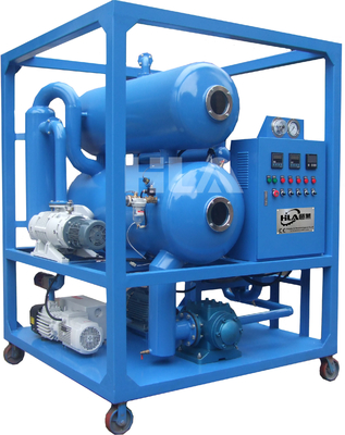 電気冷鉄 9000L トランスフォーマーオイルフィルタリングマシン 0-80C 温度のためのダブル真空ポンプ